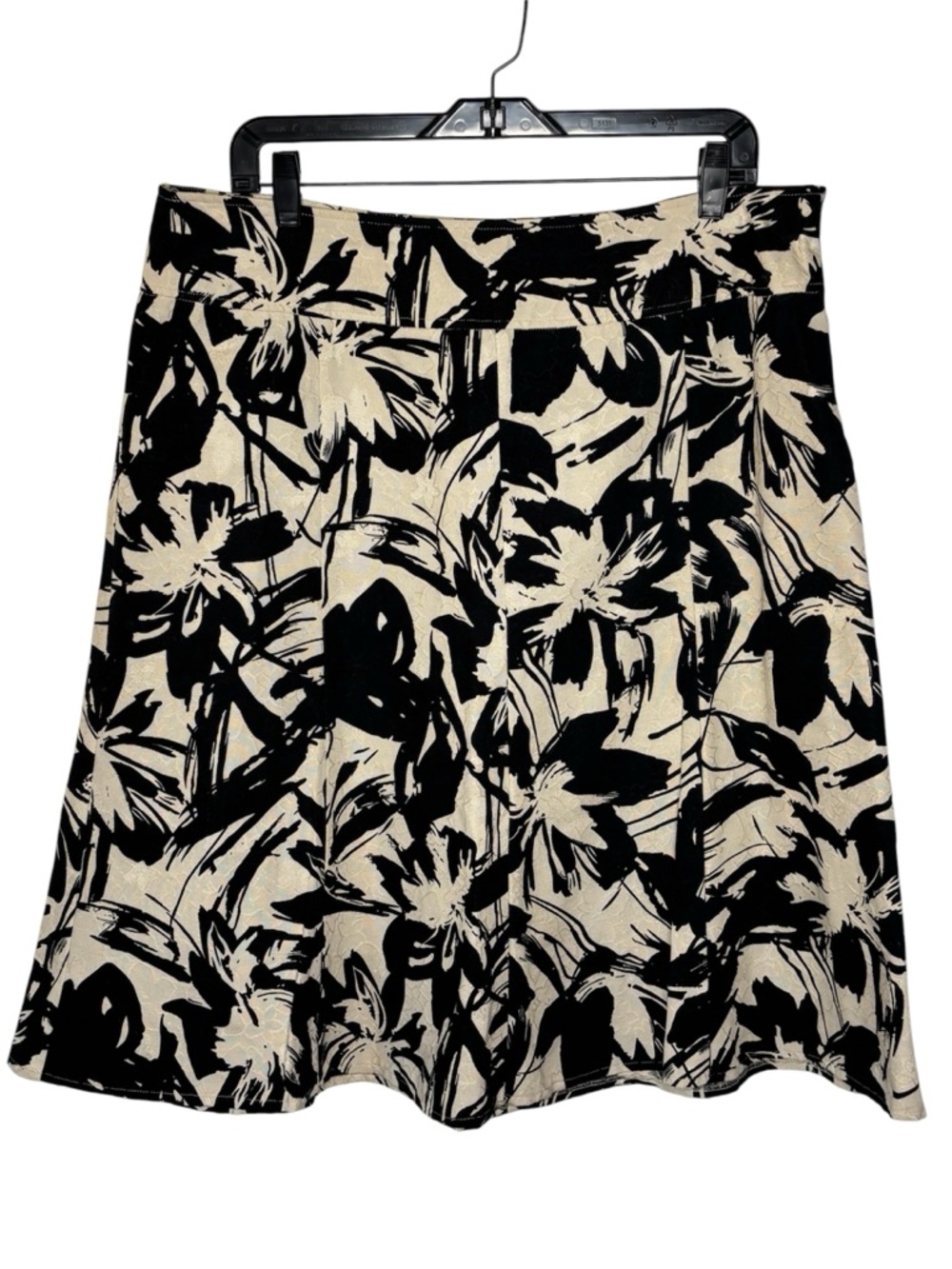 Kim Rogers Skirt Size 16 Floral A-Line 100% Cotton Bold Vintage Tropical 90s